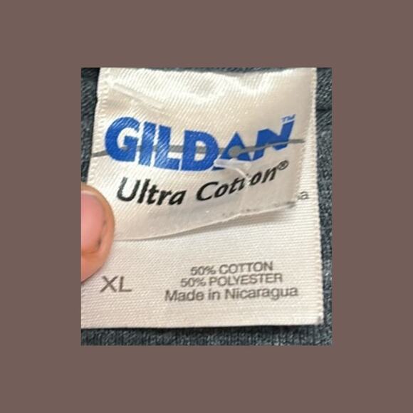 Gildan Skull Graphic Tee | Gray | Size XL | Vintage - Picture 5 of 5